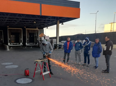 Испытания отрезных дисков Cutop на объекте 7-2