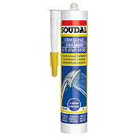 Герметик 270 мл силиконовый санитарный бесцветный Profil Soudal 18324