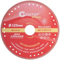 125x1.4x3.0x22.2 мм Диск алмазный отрезной Универсальный Cutop SPECIAL 71-393
