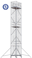 Вышка-тура сварная высота до помоста 11,5 м площадка 1,5х3,0 м NV74611 Новая высота 7461113