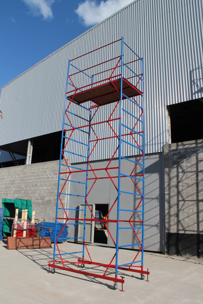 Вышка-тура ВСП стальная 1+4 высота до помоста 5 м площадка 1,2x2 м