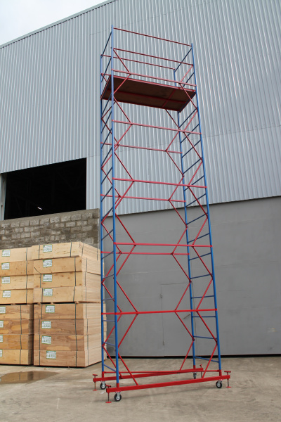 Вышка-тура ВСП стальная 1+5 высота до помоста 6,2 м площадка 1,0x2 м