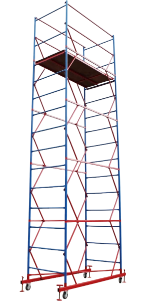 Вышка-тура ВСП стальная 1+4 высота до помоста 5 м площадка 1,0x2 м