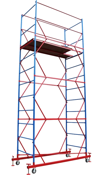 Вышка-тура ВСП стальная 1+3 высота до помоста 3,8 м площадка 1,0x2 м