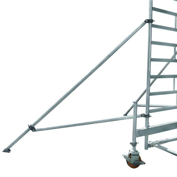 Вышка-тура сварная высота до помоста 12,5 м площадка 1,5х3,0 м с траверсой NV74612 Новая высота 7461214