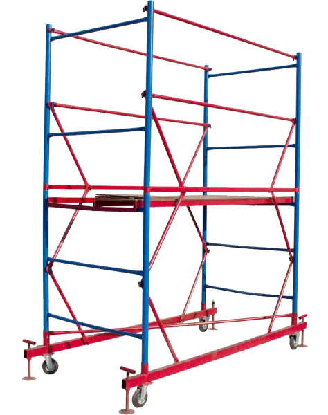 Вышка-тура ВСП стальная 1+1 высота до помоста 1,4 м площадка 1,2x2 м