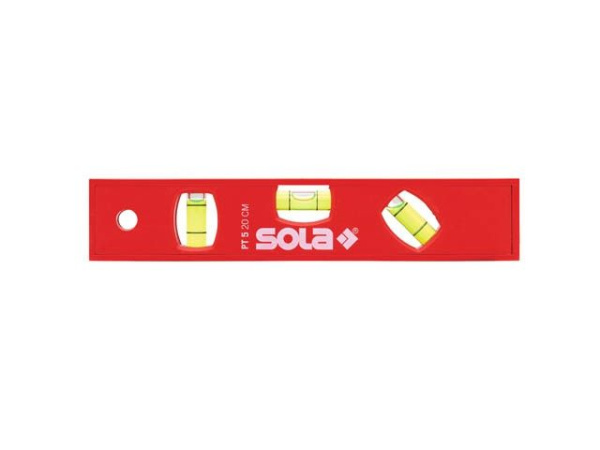 Уровень 200мм 3 глазка пластм. магнит. РТM 5 20 SOLA