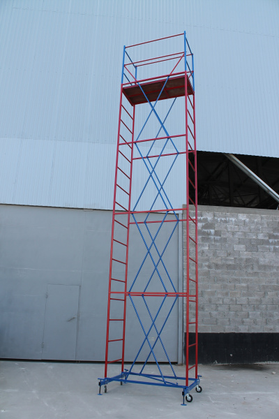 Вышка-тура ВС стальная 1+4 высота до помоста 6,65 м площадка 1,0x2 м