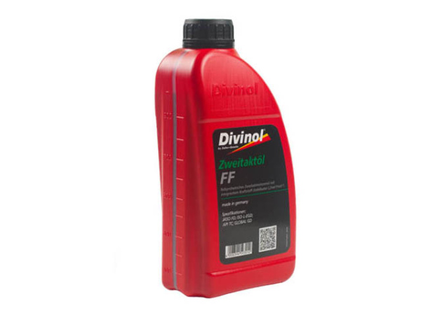 Масло моторное 2-х тактное DIVINOL 1 л (Полусинтетическое масло,  спецификации: JASO FD, ISO-L-EGD, API TC, GLOBAL GD)