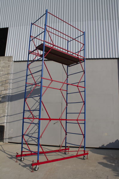 Вышка-тура ВСП стальная 1+3 высота до помоста 3,8 м площадка 1,0x2 м