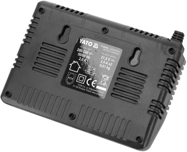Двойное зарядное устройство 18V 2.4 A YATO 