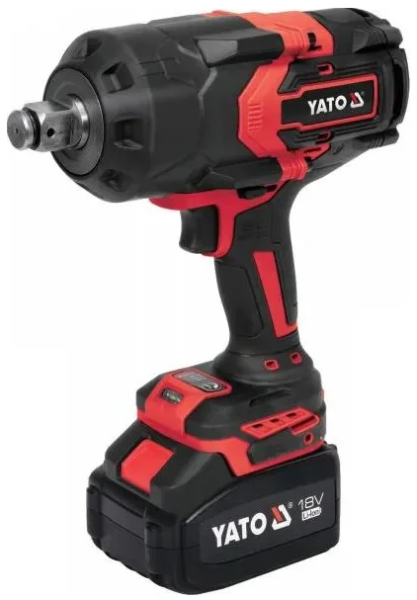 Аккумуляторный бесщеточный ударный гайковерт 18V, 1'', 2400Nm, 6,0Аh YATO 