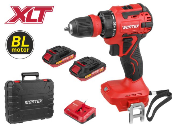 Аккум. дрель-шуруповерт WORTEX BD 2025 LiSET в чем. ALL1 XLT БЕСЩЕТ, 18 В, 55 Н*м, 2х2 А*ч, БЗП 10 м 