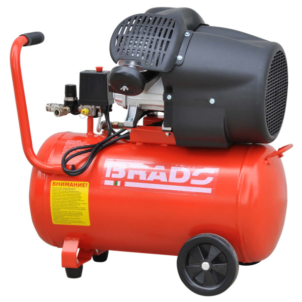 Воздушный компрессор BRADO AR50V (до 440 л/мин, 8 атм, 50 л, 230 В, 2.2 кВт)